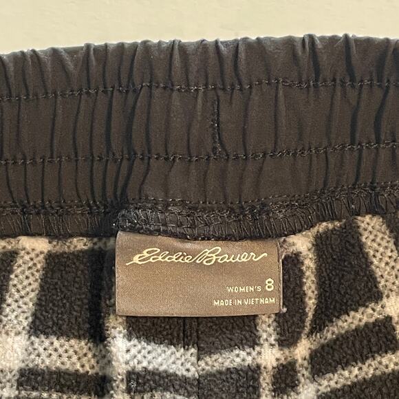 Eddie Bauer Flexion Polar Lined Pants Womens Size 8 Black Waterproof Gorpcore - Picture 8 of 12